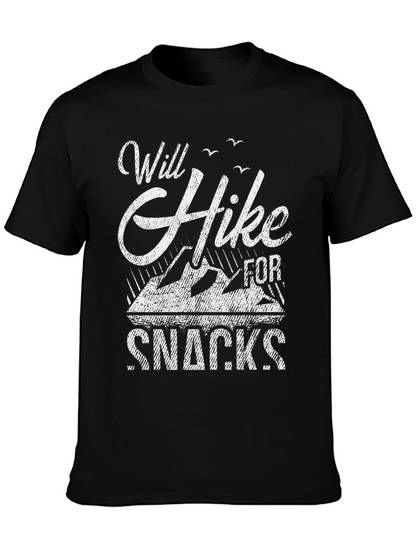 Will Hike For Snacks - Graphic T-Shirt