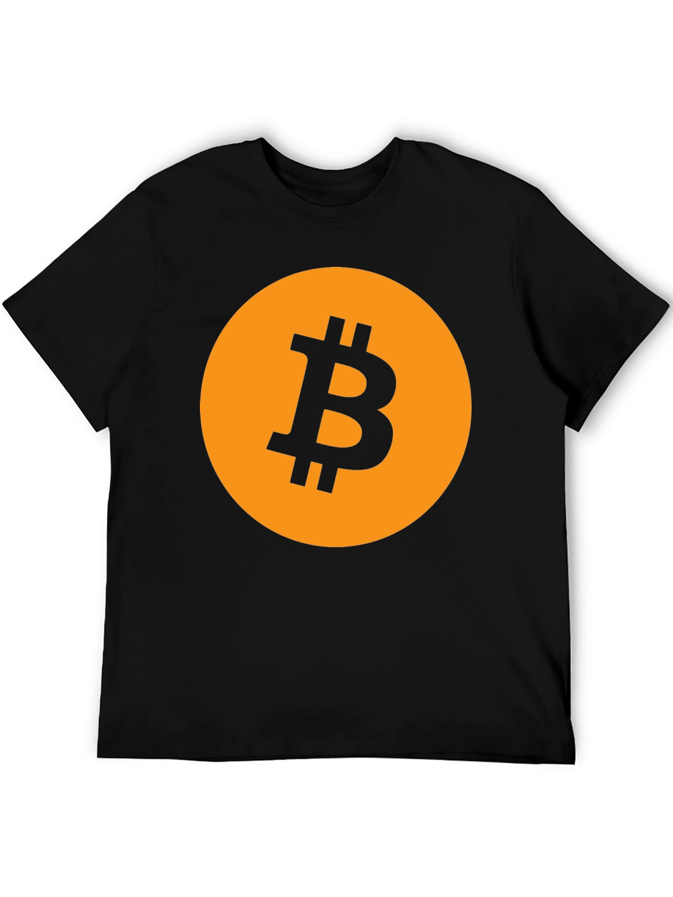 Bitcoin Logo Graphic Tee - Black Crypto T-Shirt