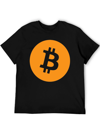 Bitcoin Logo Graphic Tee - Black Crypto T-Shirt