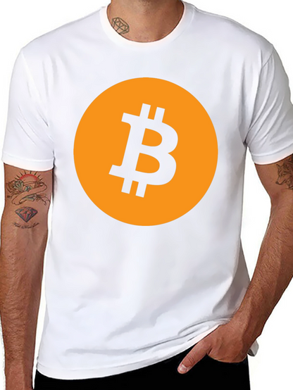 Bitcoin Logo Graphic Tee - Black Crypto T-Shirt