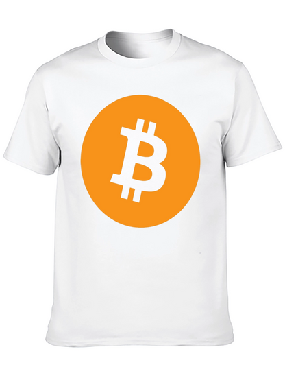 Bitcoin Logo Graphic Tee - Black Crypto T-Shirt