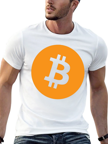Bitcoin Logo Graphic Tee - Black Crypto T-Shirt