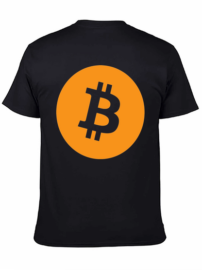 Bitcoin Logo Graphic Tee - Black Crypto T-Shirt