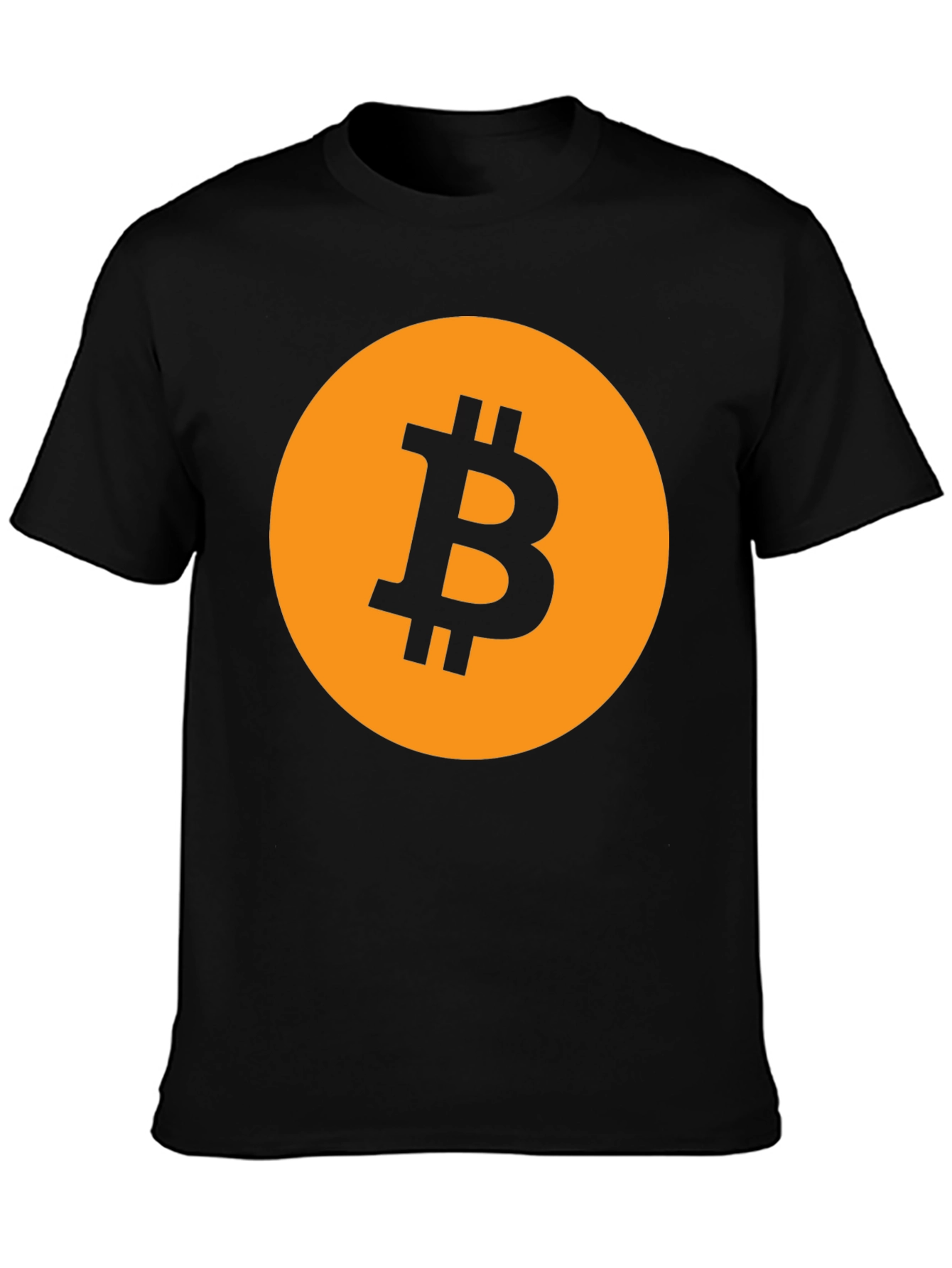 Bitcoin Logo Graphic Tee - Black Crypto T-Shirt