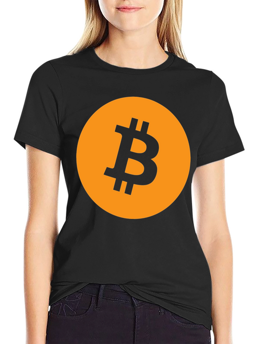 Bitcoin Logo Graphic Tee - Black Crypto T-Shirt