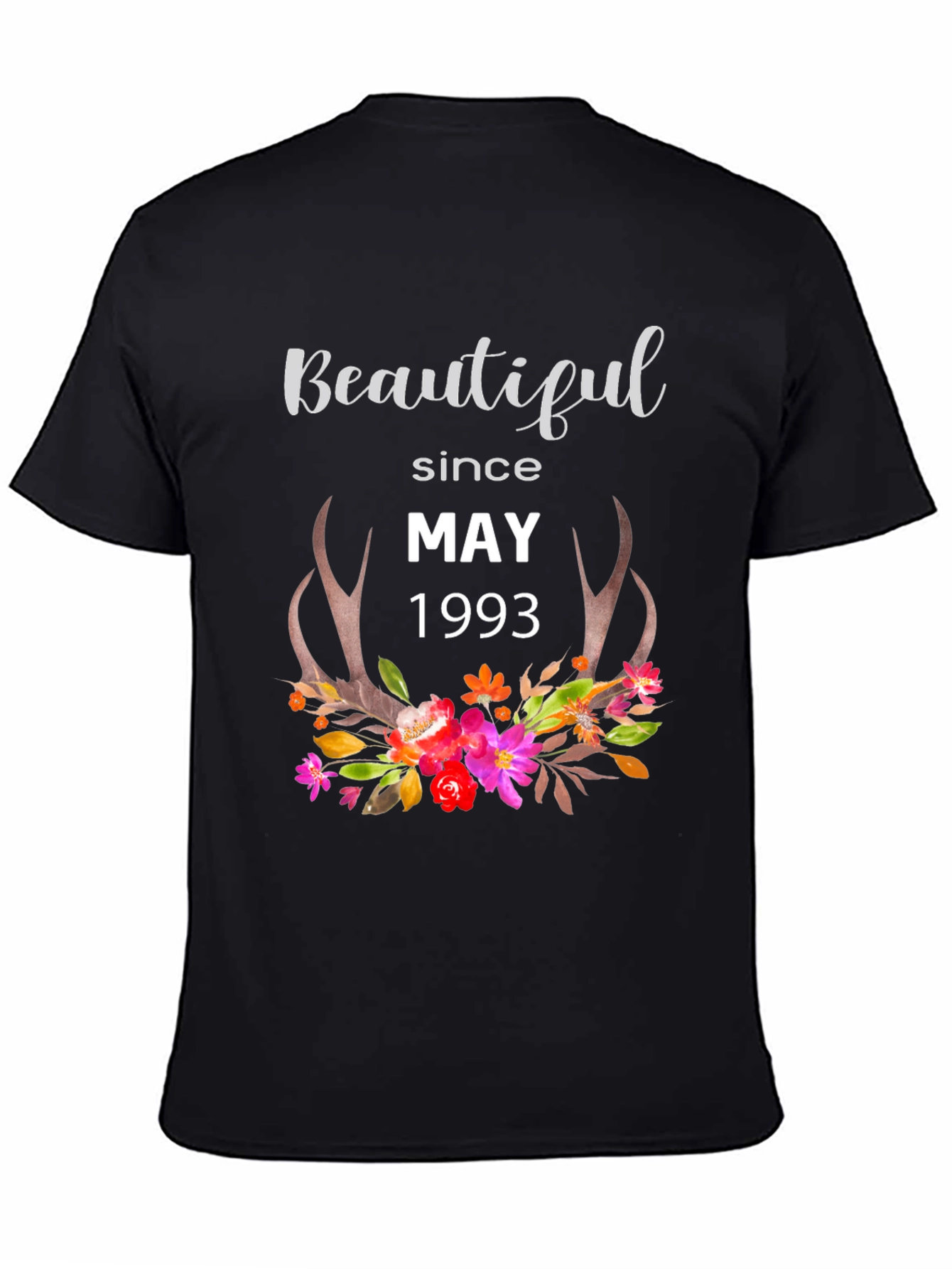 Beautiful Since May 1993 Black T-Shirt