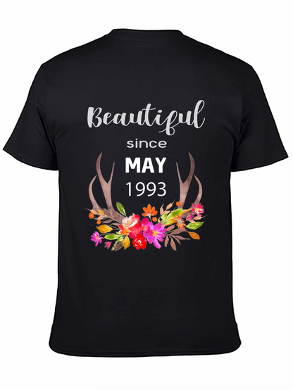 Beautiful Since May 1993 Black T-Shirt