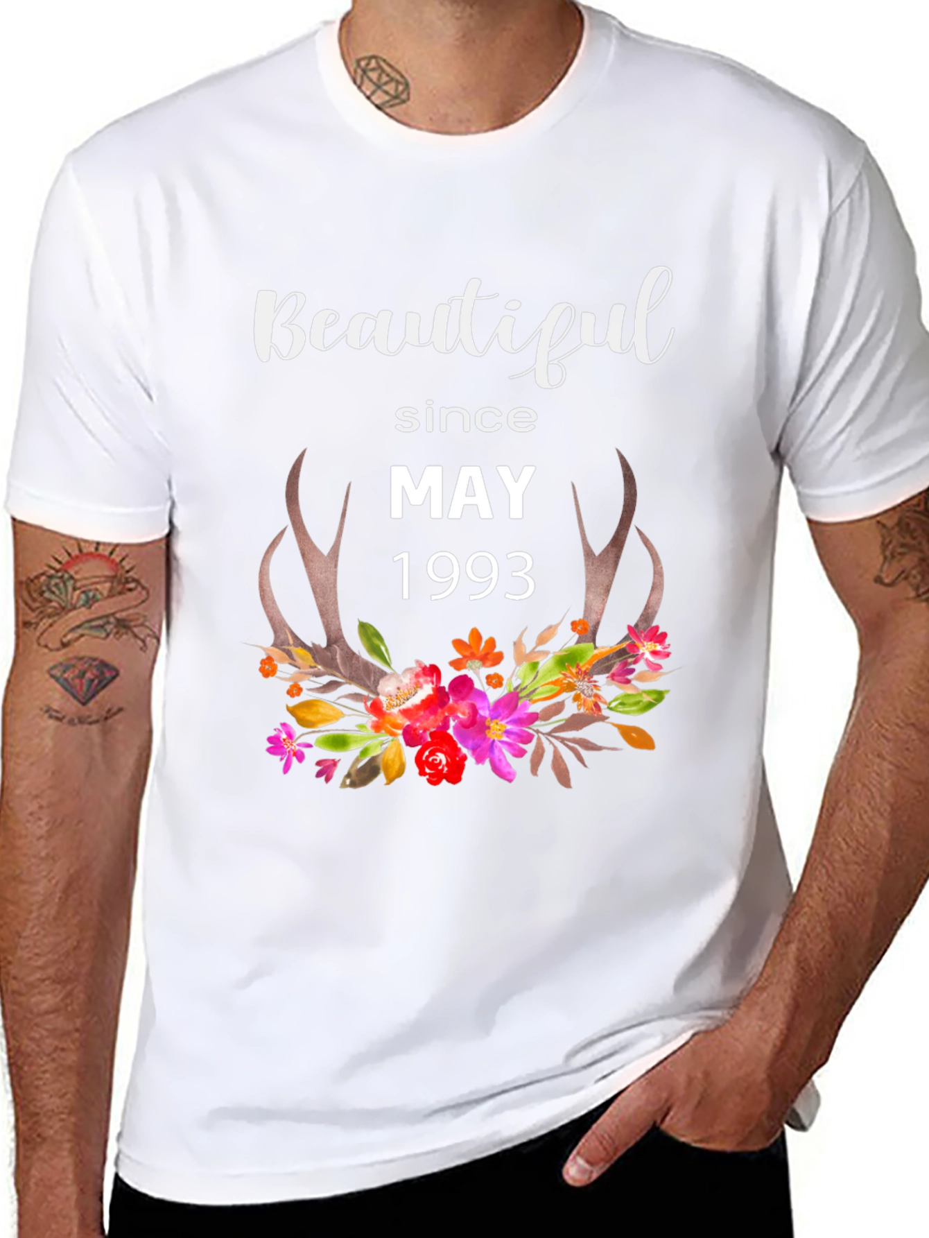 Beautiful Since May 1993 Black T-Shirt