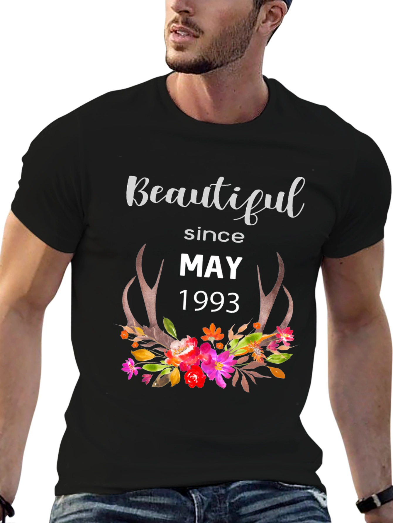 Beautiful Since May 1993 Black T-Shirt