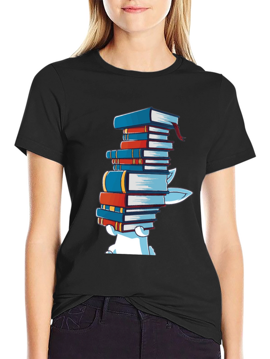 Bookworm Bear T-Shirt - Cute Graphic Tee for Readers