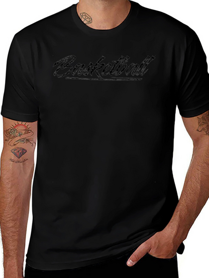 Basketball Graphic Tee - Black Short Sleeve