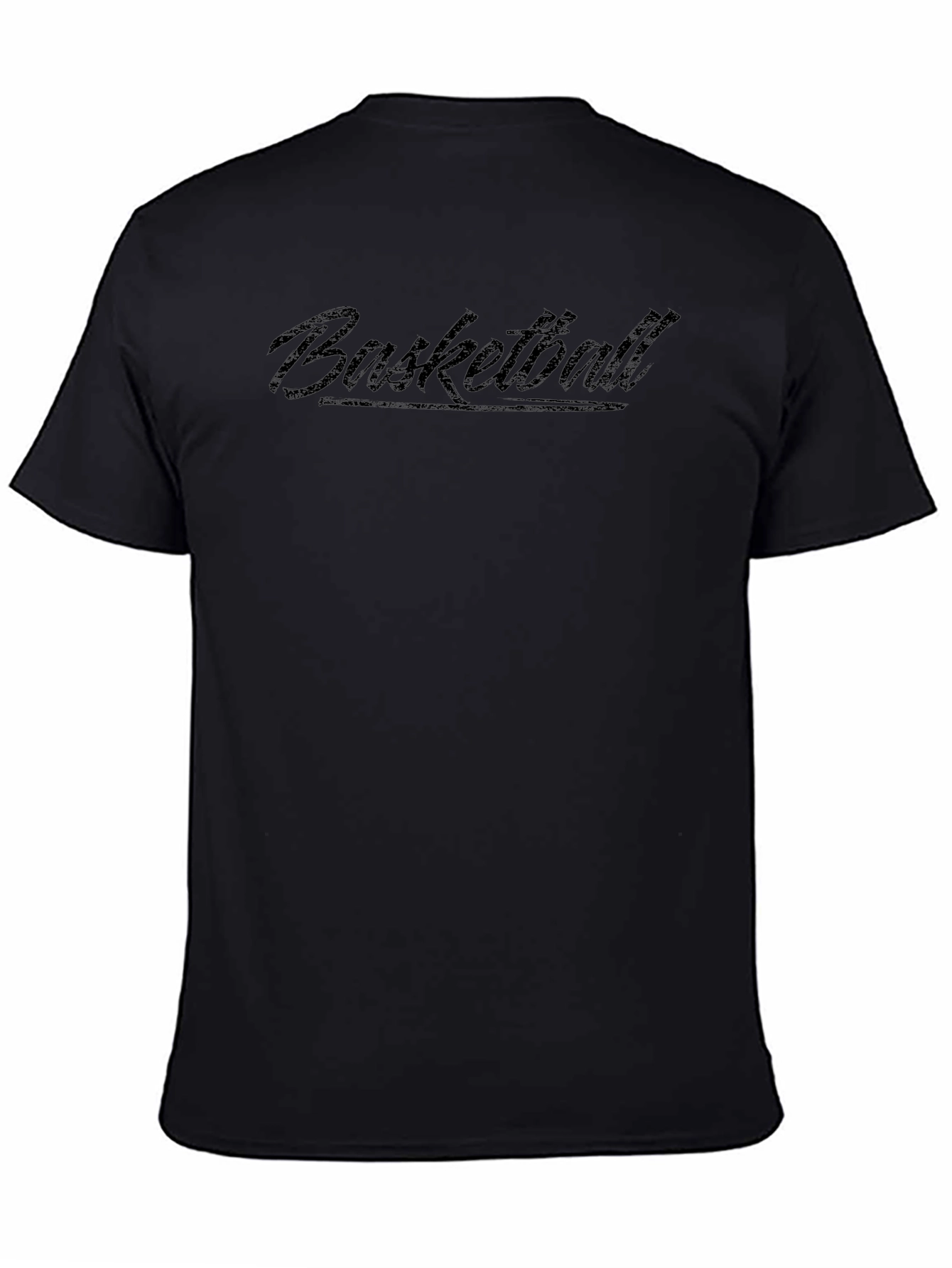 Basketball Graphic Tee - Black Short Sleeve