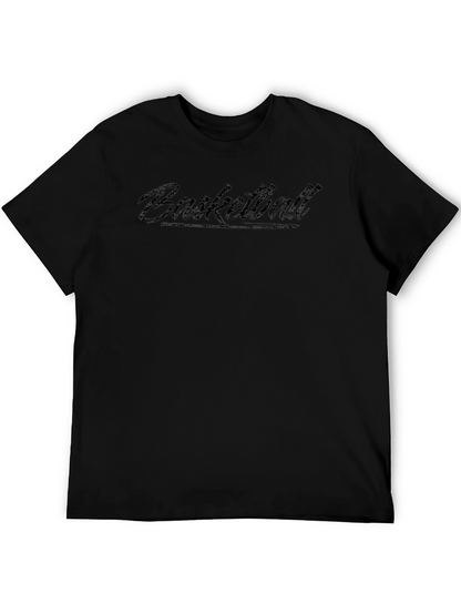 Basketball Graphic Tee - Black Short Sleeve
