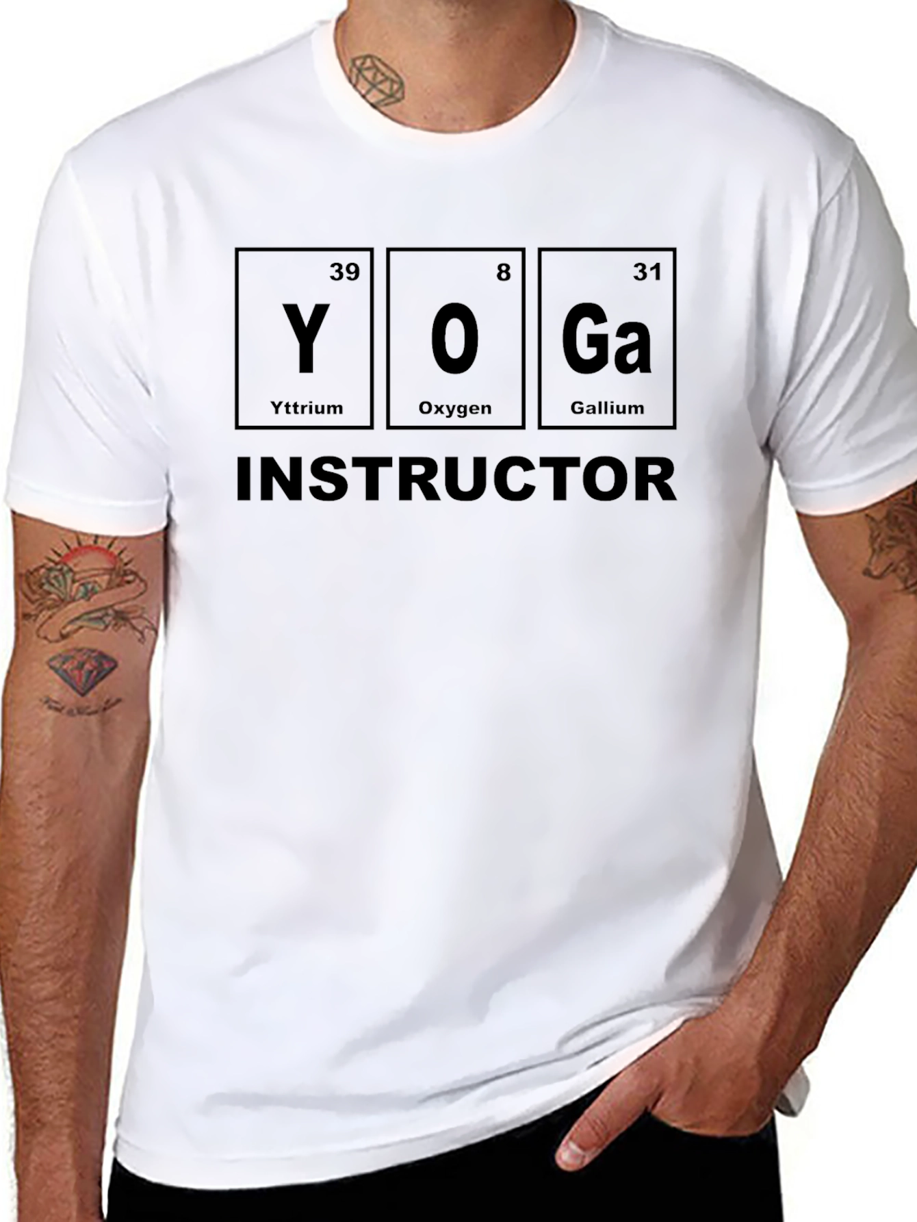 Yoga Instructor Periodic Table T-Shirt