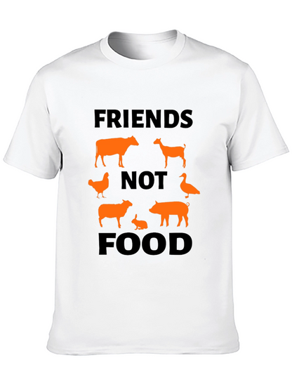 Vegan Friends Not Food Graphic T-Shirt