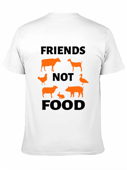 Vegan Friends Not Food Graphic T-Shirt