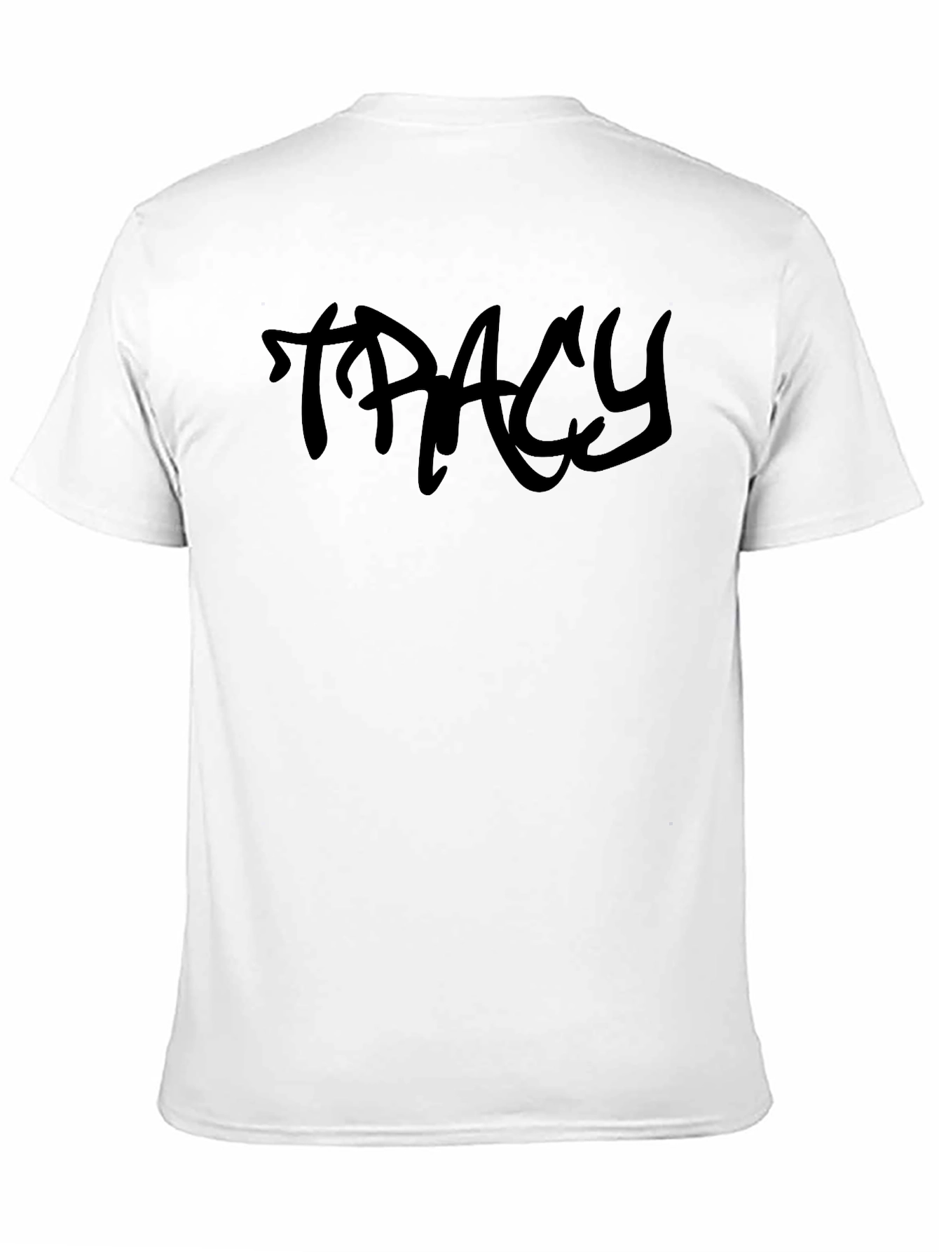 Tracy Graffiti Style Black Tee - Casual Streetwear