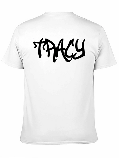 Tracy Graffiti Style Black Tee - Casual Streetwear