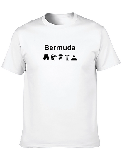Bermuda Graphic Print Crew Neck T-Shirt