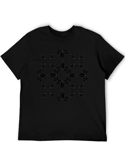 Stylish Black Graphic Print Tee - Modern Casual Look