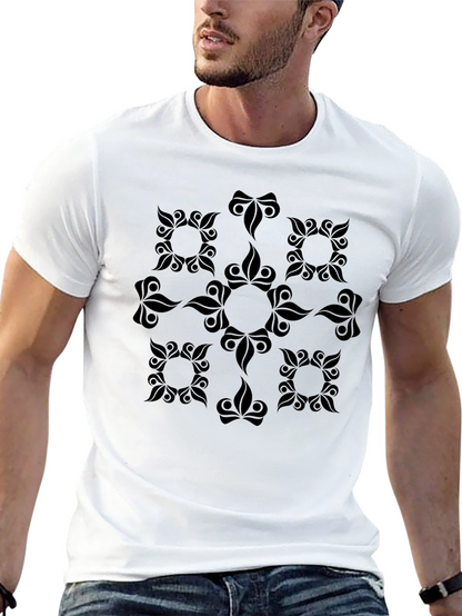 Stylish Black Graphic Print Tee - Modern Casual Look