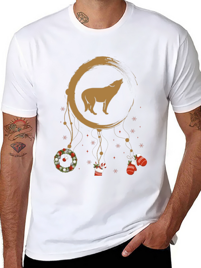 Wolf Christmas Dream Catcher Tee