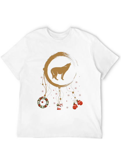 Wolf Christmas Dream Catcher Tee