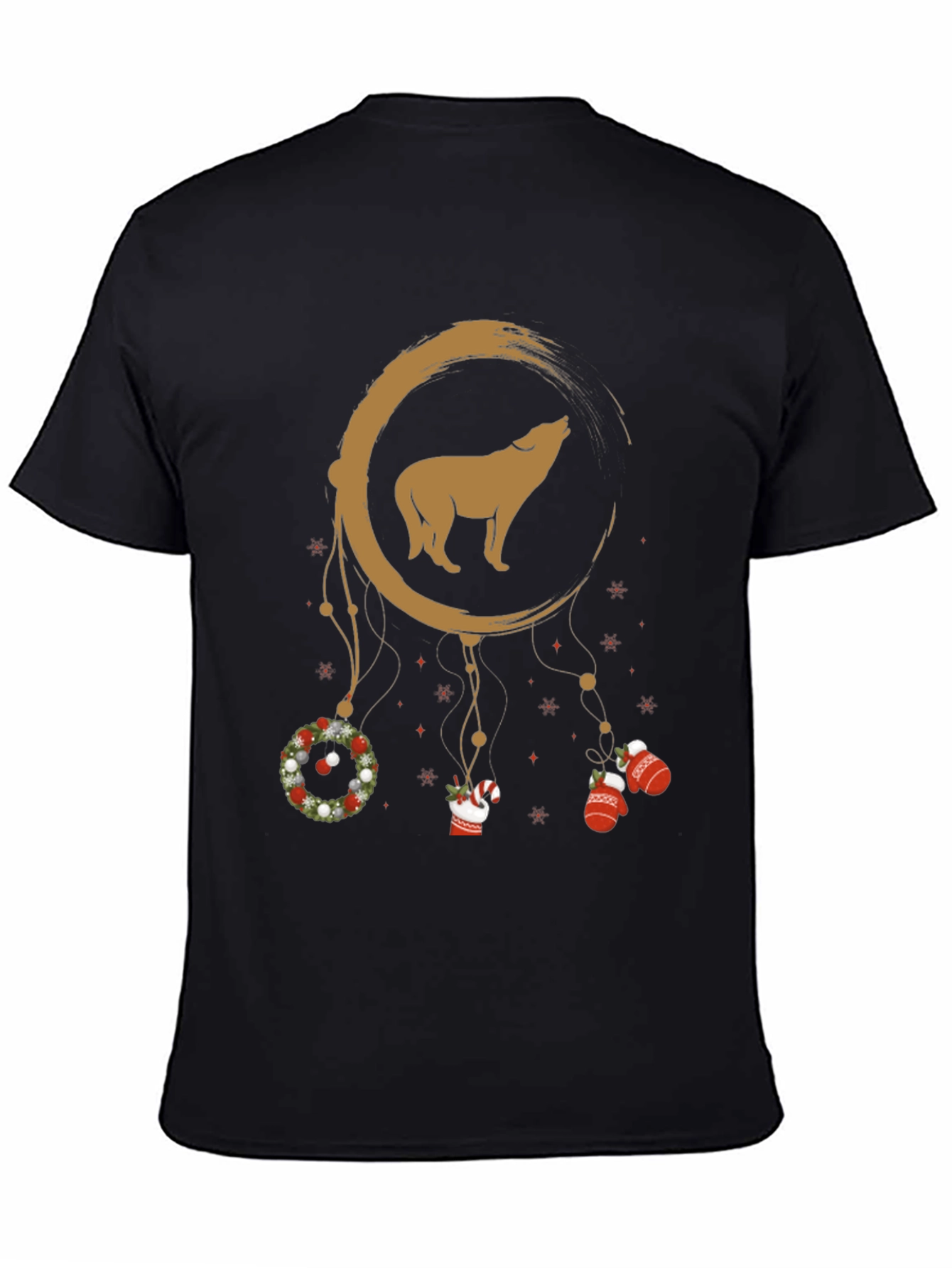 Wolf Christmas Dream Catcher Tee