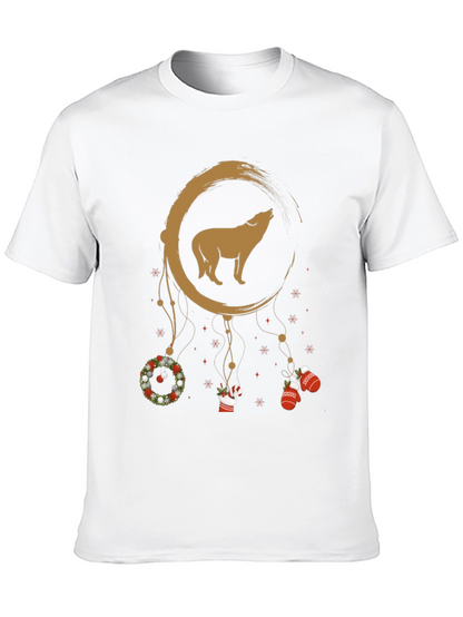 Wolf Christmas Dream Catcher Tee
