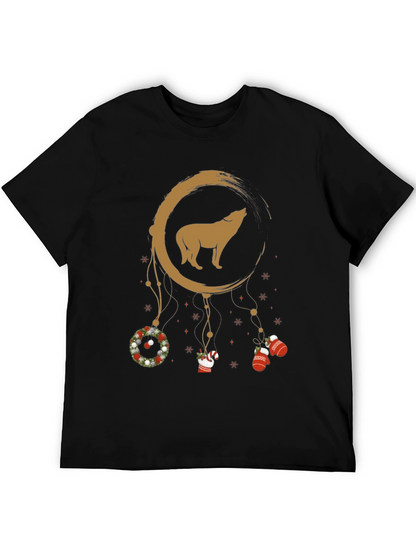 Wolf Christmas Dream Catcher Tee