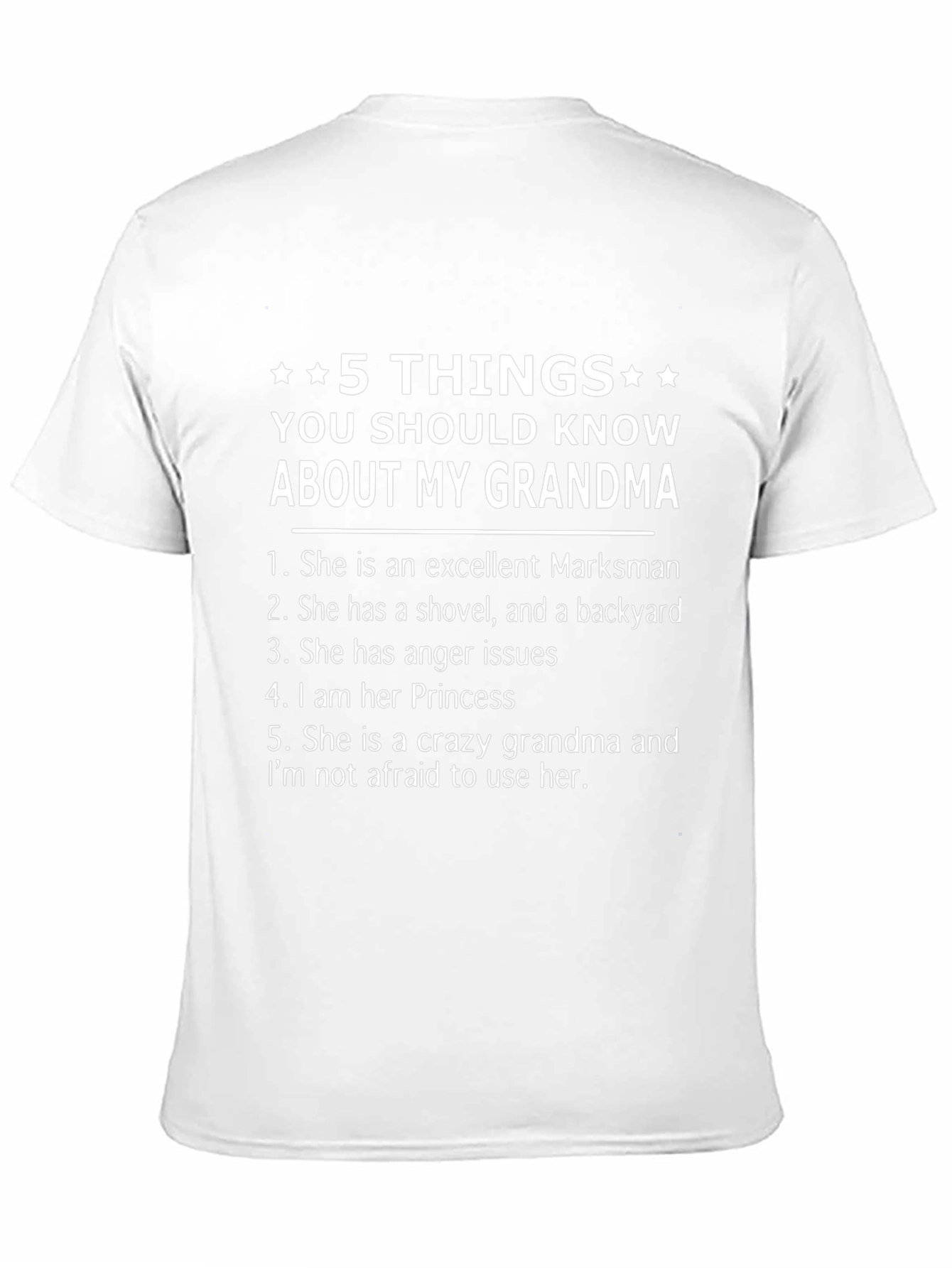 5 Things About My Grandma T-Shirt