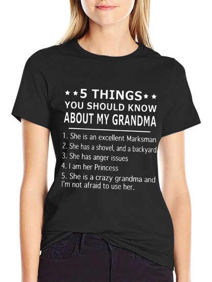 5 Things About My Grandma T-Shirt