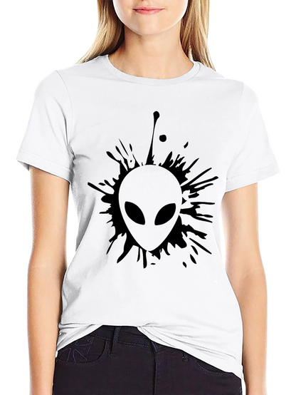 Alien Graphic Black T-Shirt