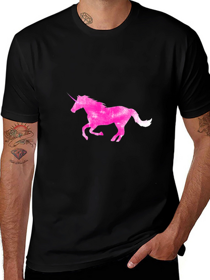Unicorn Graphic Black Tee
