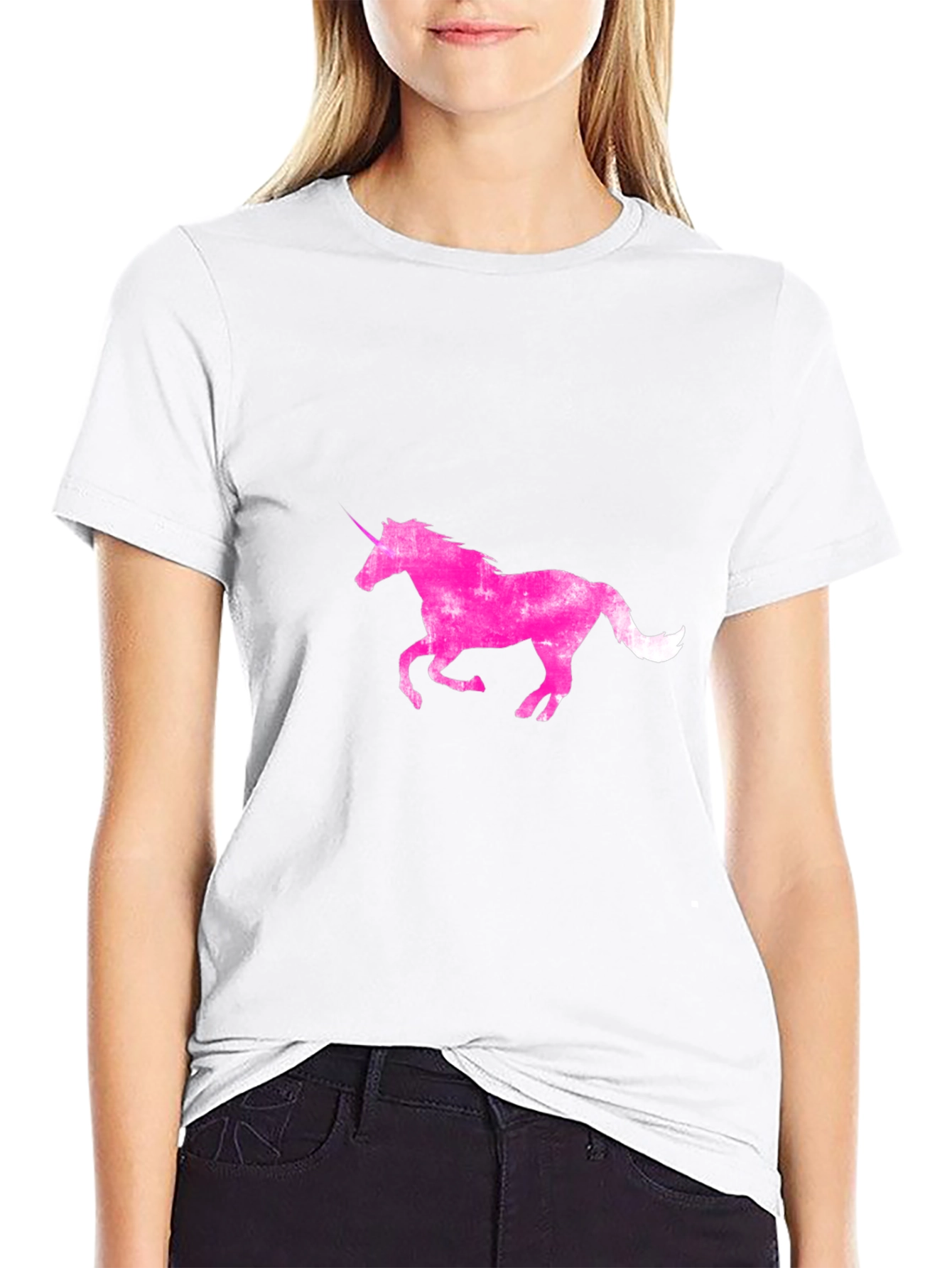 Unicorn Graphic Black Tee