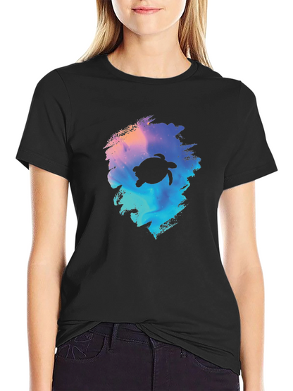 Turtle Galaxy Black T-Shirt