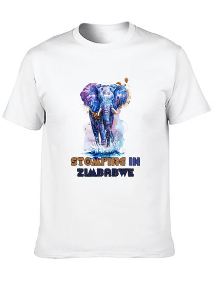 Stomping in Zimbabwe Elephant Graphic Tee