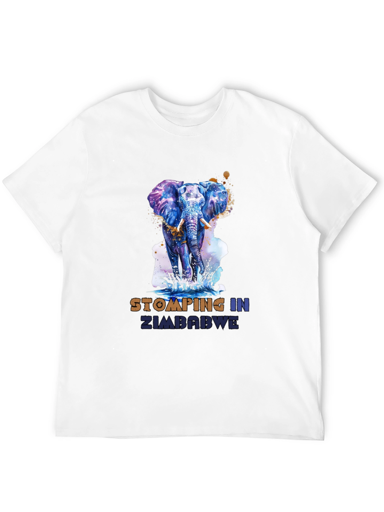 Stomping in Zimbabwe Elephant Graphic Tee