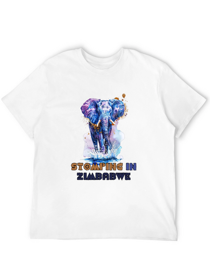 Stomping in Zimbabwe Elephant Graphic Tee