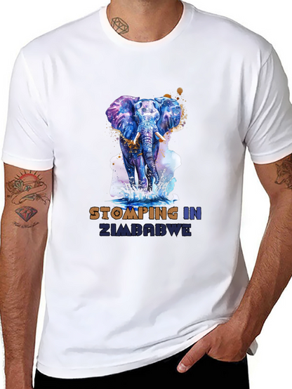 Stomping in Zimbabwe Elephant Graphic Tee