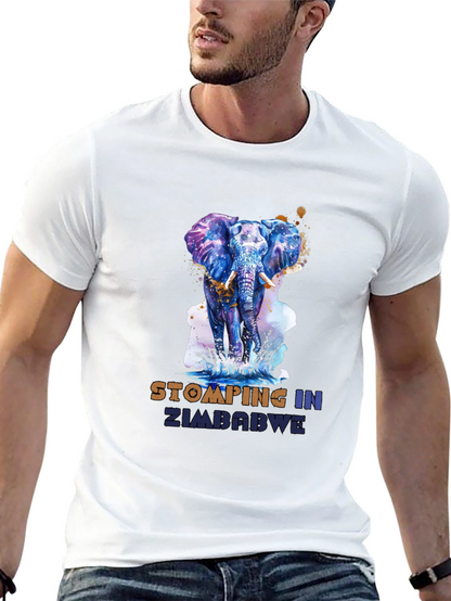 Stomping in Zimbabwe Elephant Graphic Tee