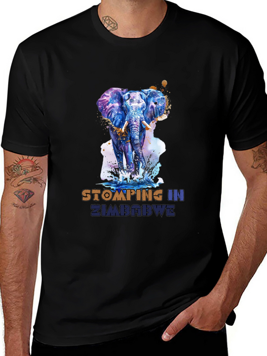 Stomping in Zimbabwe Elephant Graphic Tee