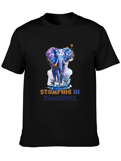 Stomping in Zimbabwe Elephant Graphic Tee