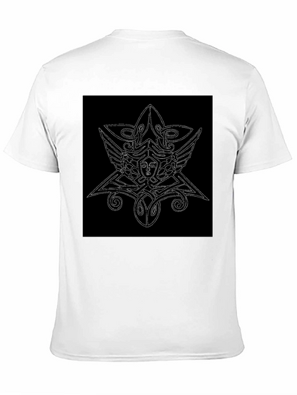 Unique Black T-Shirt with Abstract Graphic Print