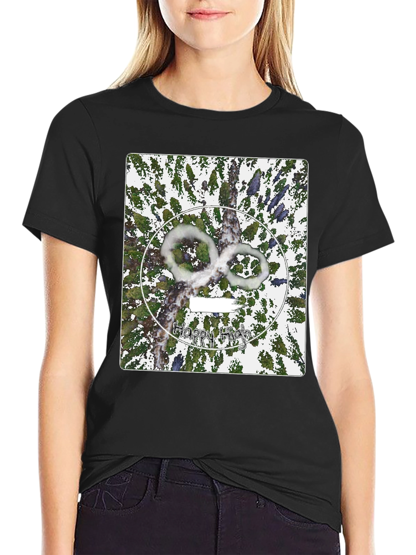 Abstract Graphic Tee - Happy High