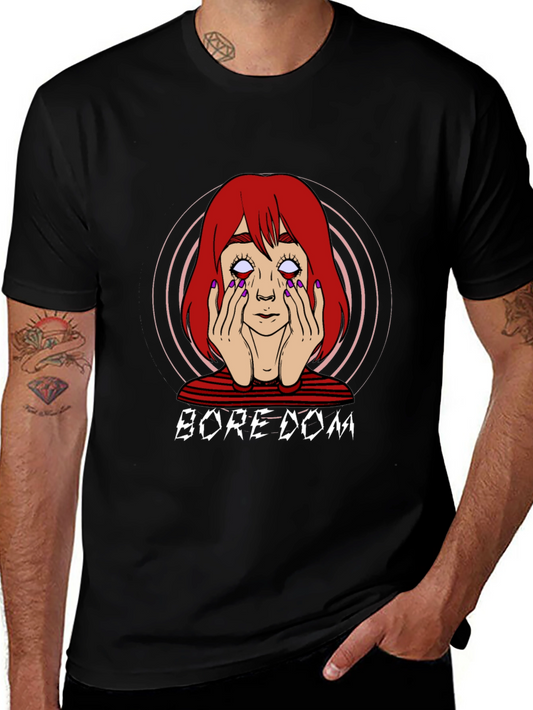 Boredom Graphic T-Shirt - Unisex Black Tee