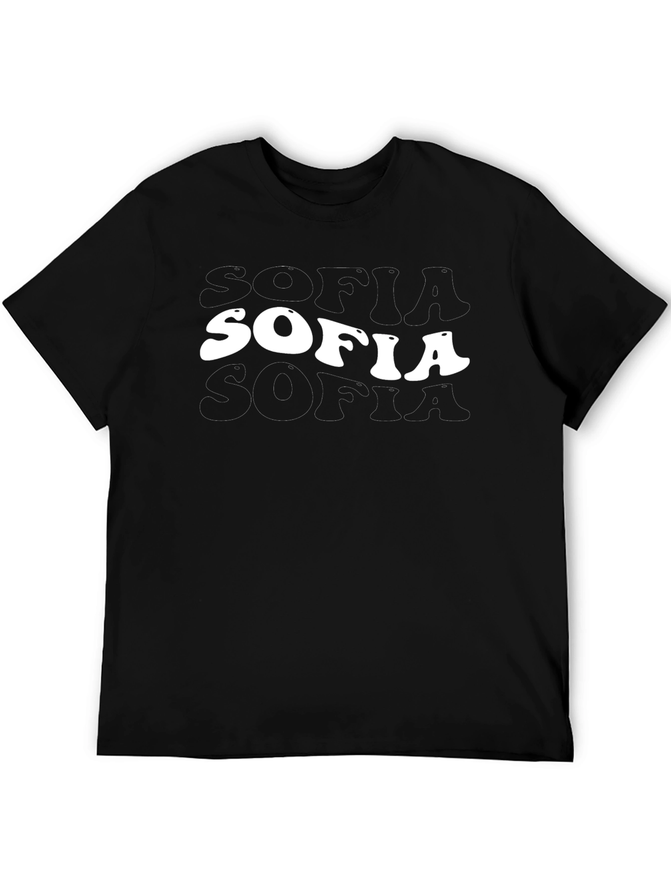 SOFIA Retro Graphic Tee - Classic Black