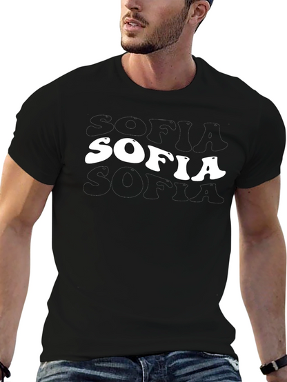 SOFIA Retro Graphic Tee - Classic Black
