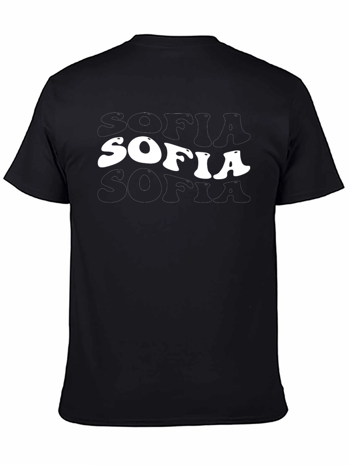 SOFIA Retro Graphic Tee - Classic Black