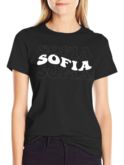 SOFIA Retro Graphic Tee - Classic Black